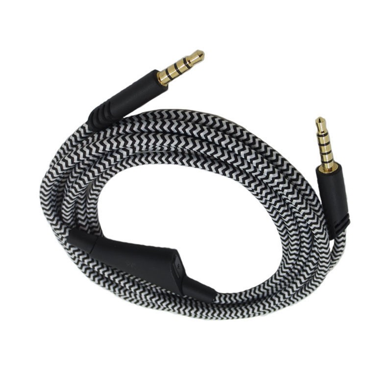Headphone Cable with Volume Control Adjustable Gaming Headset Cable with