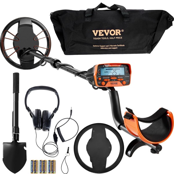 VEVOR Metal Detector for Adults & Kids, 10 Inch Waterproof