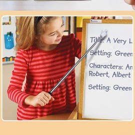 Teacher Pointer Sticks Finger,Pointer for Classroom,Telescoping Hand Pointer, Retractable Classroom Pointer Fingers for Elementary School Kindergarten Teacher,Classroom Supplies (2 PCS, Black)