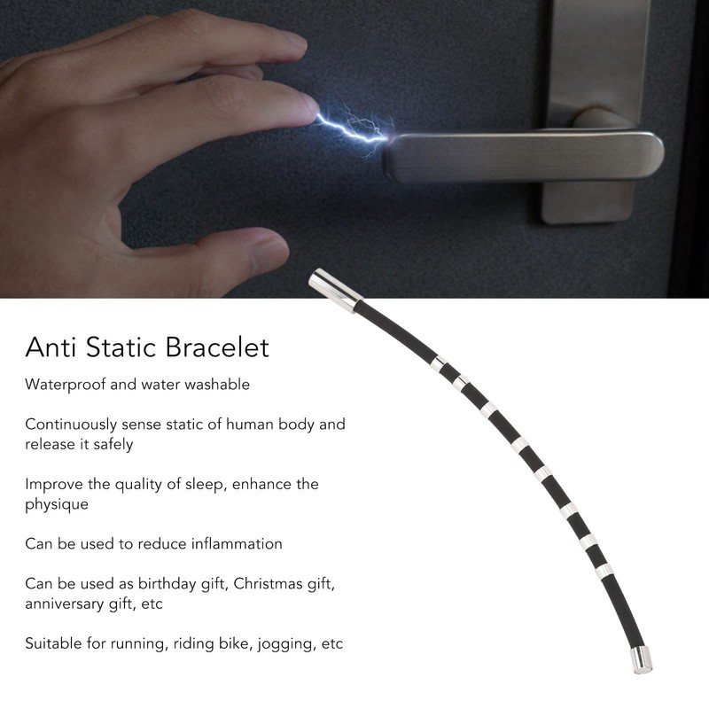 MUNEFE Anti Static Bracelet, Anti Static Wristband, Anion Bracelet Antistatic