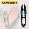 Pack of 4 Thread Scissors Sharp Thread Separator Scissors Wide