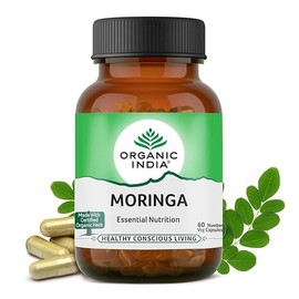 인도 오가닉인디아 유기농 모링가환 캡슐(60정) India Organic India Organic Moringa Powder Capsules (60 capsules)