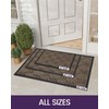 DEXI Front Door Mat Outside Entrance, Heavy Duty Rubber Backed