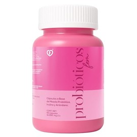 CARO FIT | Probióticos Fem Para Mujer Con 8 Billones UFC Por Porción Y Arándano Rojo | Con Inulina FOS Y 8 Cepas De Lactobacillus | Apoya Equilibrio F