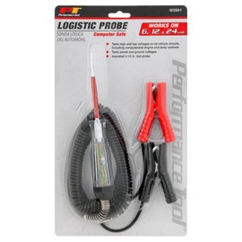 Performance Tool W2991 Computer Safe Logistic Probe (6/12/24 Volt) With 10' Recoil Cord