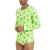 Landofgenie Mens Long Sleeve Onesie Cotton Romper Pajama One Piece