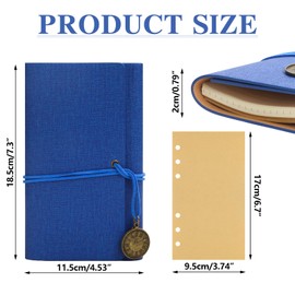 Leather Binder Notebook Leather Journal Notebook Refillable Writing Journal Diary Planner Replaceable paper Premium PU Leather Lay Flat Notebook