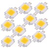 Acogedor 10Pcs 10W LED Warm White SMD Chip COB DC