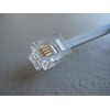 Unbranded 7 Ft RJ11 Modular Telephone Cable Silver - 20