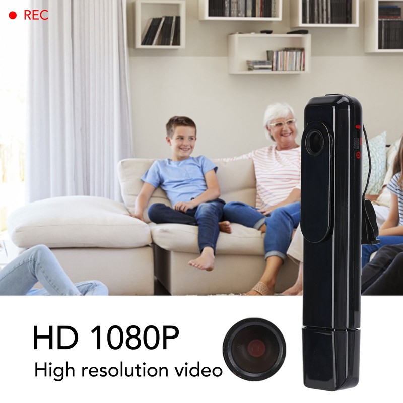 Body Camera 1080P HD Wearable Back Clip Design Rechargeable USB