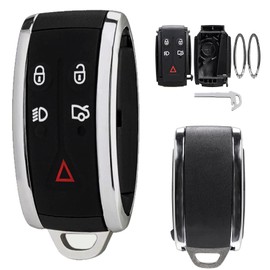 For Jaguar 2013 XF Key Fob Case For Jag XKR 2007 Key Fob For Jaguar 5 Buttons Key For Jaguar Key For Jaguar XK Key For Jaguar XJ Key Fob with Uncut Blade(For Jaguar Key Case)
