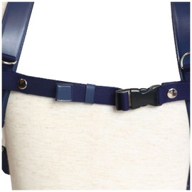 Yota Y1034P Chest Belt, Genuine Leather, Made in Japan, navy (silver)