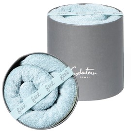 Sodateru Towel "feel" Bath Towel, Color: Fog Blue (Blue)