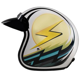 Daytona Helmets 3/4 Shell Open Face Motorcycle Helmet - DOT Approved, Lightweight & Comfortable, Vintage Design for Scooter, Cruiser & Street Bikes - Adjustable Fit, Enhanced Ventilation & Clear Visor