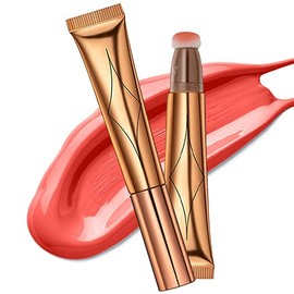 Blush Dreams Contour Beauty Wand, Liquid Face Concealer Contouring Stick with Cushion Applicator, Long Lasting Smooth Natural Matte Finish, Lightweight Blendable Super Silky Cream Contour Stick (Dark Pink Blush B1)