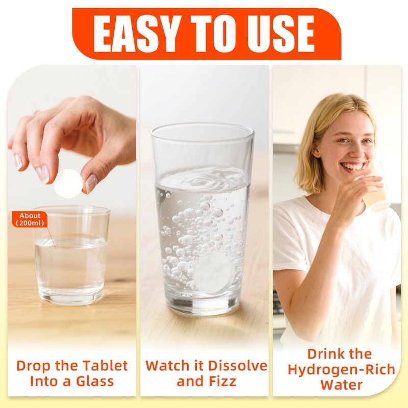 HEALOADING Hydrogen Water Tablets with Magnesium: Molecular Hydrogen Supplement for