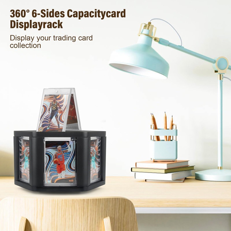 360° 6-Sides Rotation Graded Trading Game Baseball Football Sports Cards