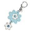 Happy Swing Flower Key Chain KH Women's, blue (light)