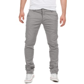 Yazubi Chinos Men's Trousers Dustin, Grey (Gull 4R173802), W38/L32