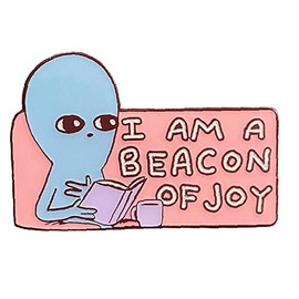 Zen Monkey Studios X Strange Planet: I Am A Beacon Of Joy - Collectible Enamel Pin