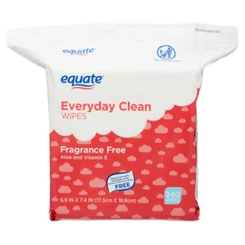 Equate - Everyday Clean - Baby Wipe Refill - Fragrance Free - 240 Count