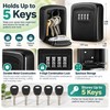 4-Digit Combination Key Lock Box for Outdoor Key Storage –