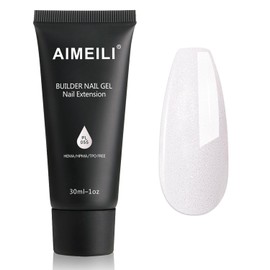 AIMEILI Poly Nail Extension Gel Builder Nail Gel Hema Free Poly Nail Enhancement Nail Art Design DIY Salon Nail At Home Gift for Women Nail Gel - 055