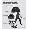 ILM Air Flow Leather Motorcycle Gloves Touchscreen for Men and