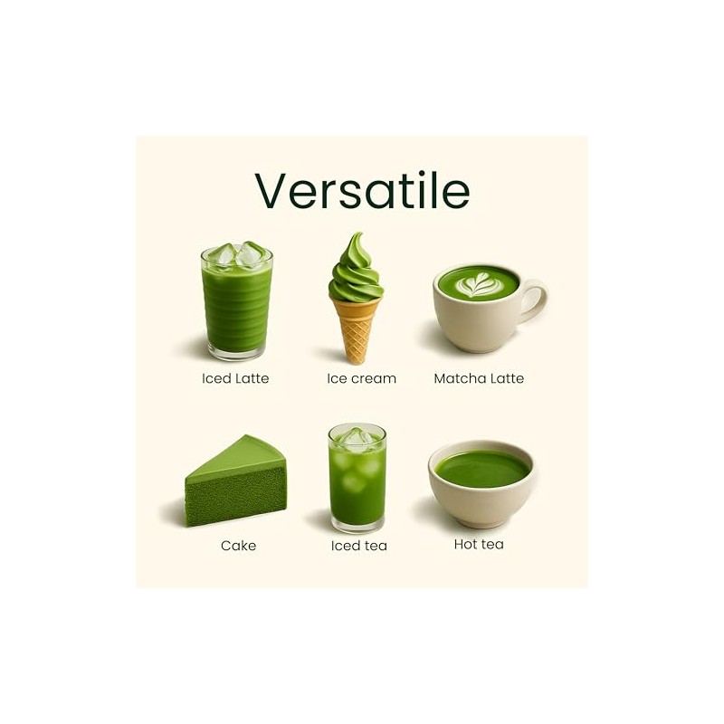 Heapwell Ceremonial Grade Matcha Powder - 50g for Lattes &