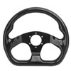 HIWOWSPORT Carbon Fiber Racing Steering Wheel Flat Bottom 320mm Diameter