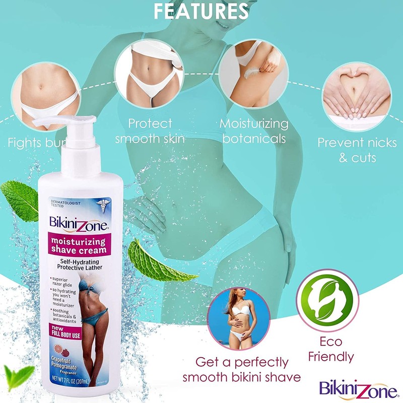 Bikini Zone Moisturizing Shave Cream Grapefruit Pomegrante