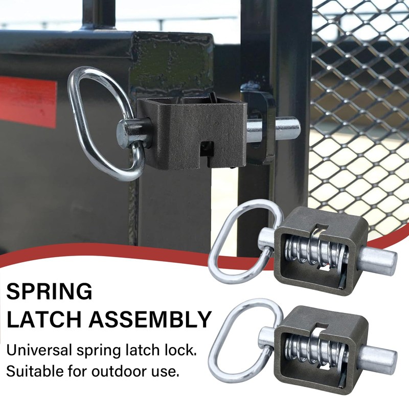 Spring Latch Lock,Weld-On Spring Latch Assembly Universal for Utility Trailer