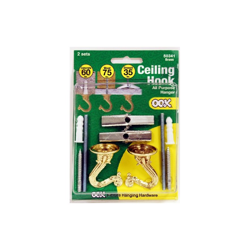 OOK 534518 Hillman Swag Hook, Plated, No Size, Brass