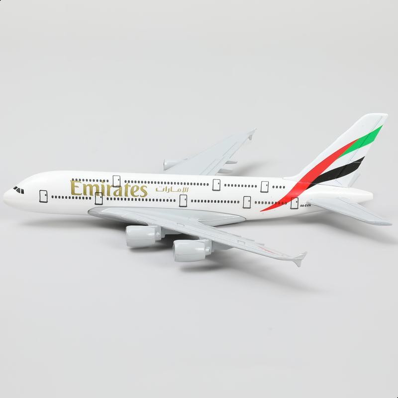 Emirates Airbus A380 1:400 Diecast Metal Airplane Model with Stand