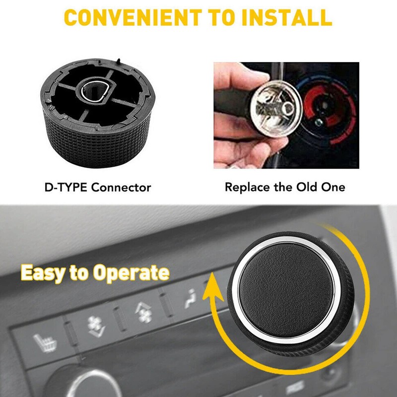 2PCS Stereo Radio Volume Control Knob,22912547 Rear Radio Volume Control