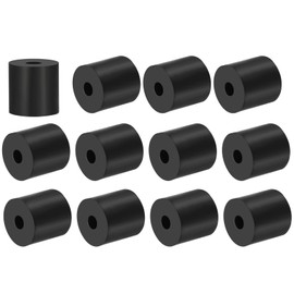 PATIKIL Vielseitiger Gummispacer, 12 Stück 0,3"ID x 1,2"OD x 1,2"T Neopren Runde Anti-Vibrations-Isolationspads Isolator Gummibuchsen Spacer Unterlegscheibe für HVAC Bolzen Autozubehör