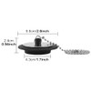 2-Pack Heavy-Duty Rubber Sink Plug with Chain | Universal Black
