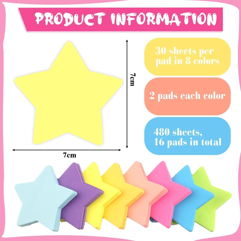 480 Sheets Post It Notes Large, A5 Size Super Sticky