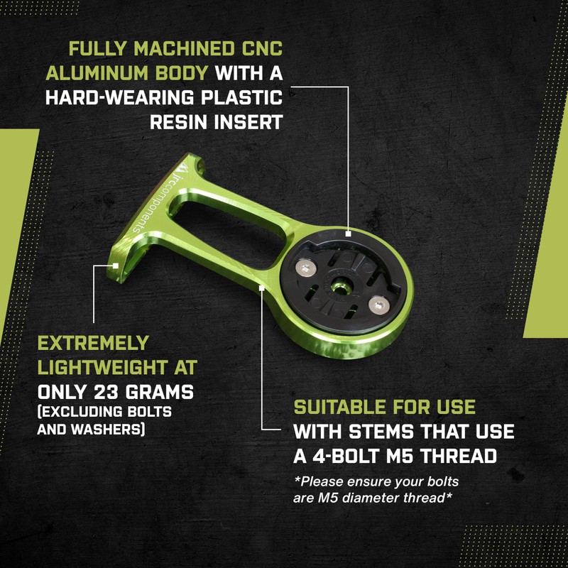 JRC Components Stem Out Front Mount | Compatible with Garmin