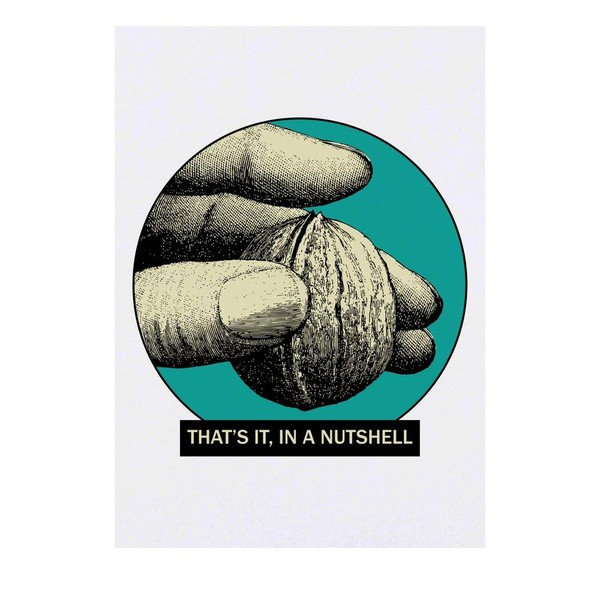 'In A Nutshell' Temporary Tattoo - Water Resistant, Skin-Safe, Non-Toxic