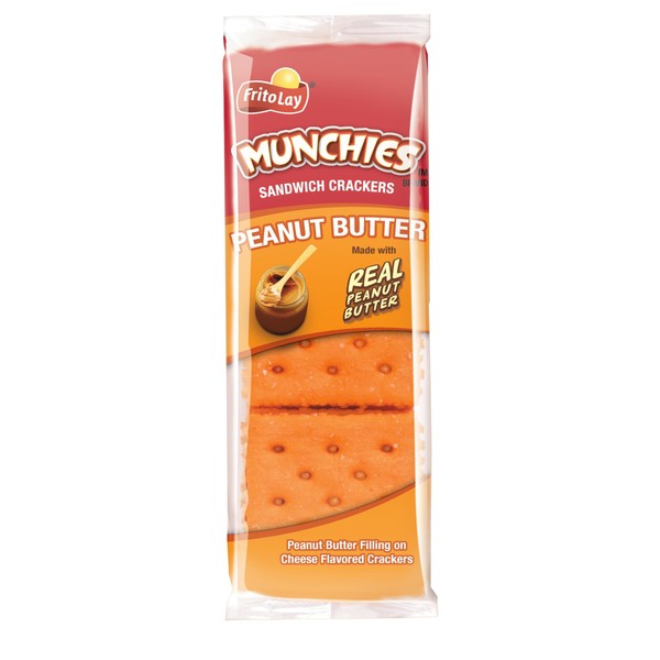 Munchies Peanut Butter on Cheese Crackers, 1.42 Ounce (Pack of 24)