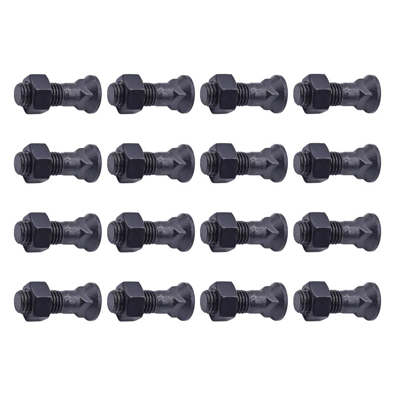 16 PCS Blades Cutting Edge Plow Bolts & Nuts 5/8"-11