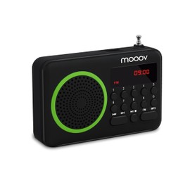 Metronic 477202 Portable FM radio Black/Green