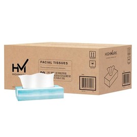 Highmark® 2-Ply Facial Tissue, Flat Box, White, 100 Tissues Per Box, Case Of 30 Boxes