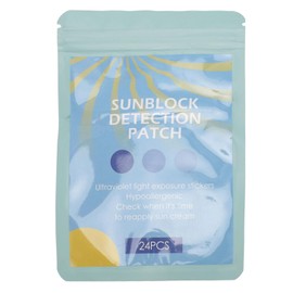 Sonew Parche de Detección de Bloqueador Solar, Cambio de Color Al Aire Libre de Verano, Parche de Detección de Bloqueador Solar, Pegatinas de Detección de Bloqueador Solar, para