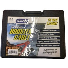 CERTIFIED Heavy Duty 1ga 25 Foot Jumper Cables