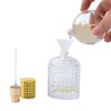 Enslz 50ml Refillable Clear Glass Luxury Spray Perfume Bottle Empty