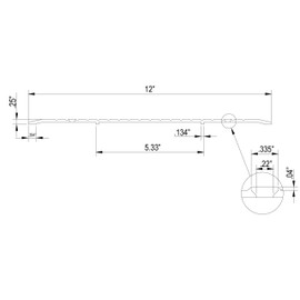 High Quality 12" Wide Aluminum Door Threshold, Door Saddle Flat Utility Thresholds for Doorways (Silver, 48 Inch)