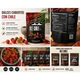 Xile Chile Dulces Picositos Skidots Enchilados Bolsa 50g