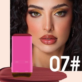 MIRUOKOU (2025 Latest Dual-Head Design) Foundation Stick with Brush, Natural Cover, No Technique Required, Just Apply Directly On, No Deformation, Waterproof & Sweat Proof, Natural, High Moisturizing